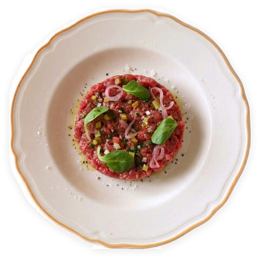 Battuta di Fassona con salsa Sebastiano Masnà